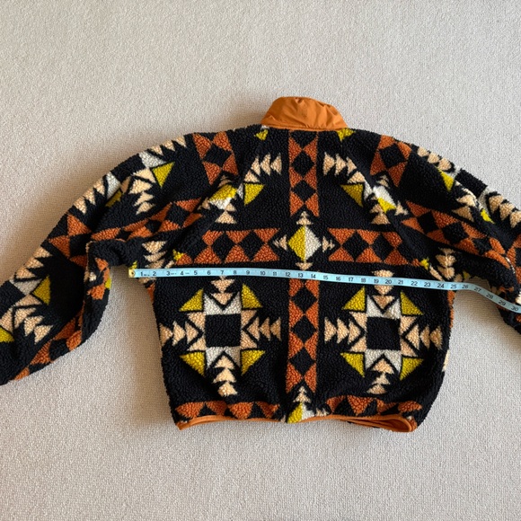 Free People Hit The Slopes Printed Fleece Jacket Night Sky - Picture 5 of 8